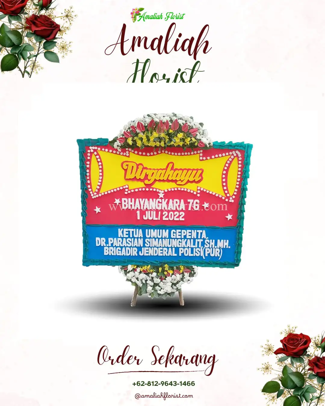 Papan Bunga HUT Ulang Tahun Ngargoyoso